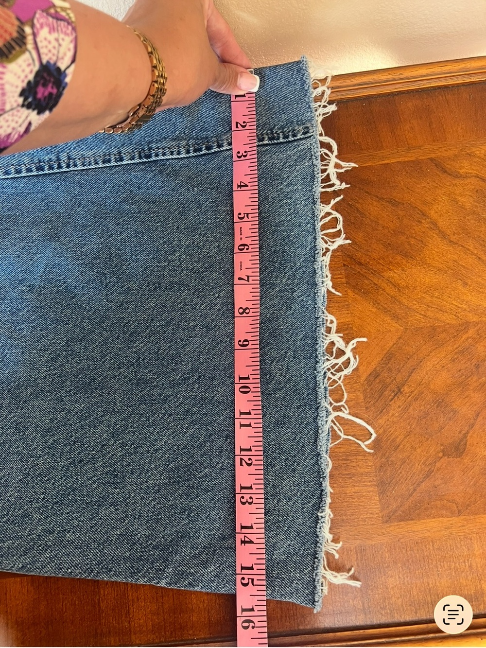 We The Free Cotton Wide Leg Raw Hem High Rise Denim Boho Jeans Size 28 - Picture 14 of 14